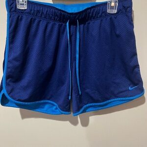 Nike Blue Athletic Shorts with Elastic Waistband
